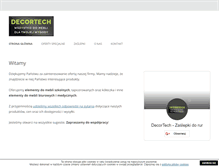 Tablet Screenshot of decortech.pl